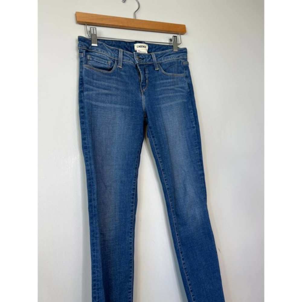 L'agence Margot Fading High-Rise Skinny Denim Jeans Women's Blue Size: 26 NWOT - Picture 4 of 9
